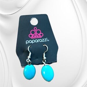 Paparazzi Teal Stone Earrings